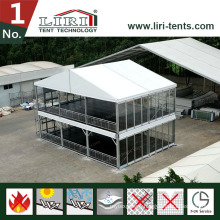 a-Shaped Double Decker 2 Floors Tent with Wooden Flooring